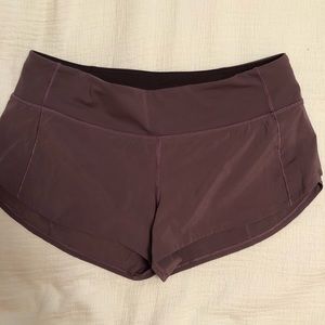 Lululemon speed up shorts. 2.5” inseam. Size 6